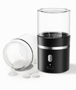 Portable Electric Pill Crusher & Grinder - Cordless Rechargeable Pill Pulverizer with Safety Lock & Transparent View Window, Ideal for Elderly, Pets, Vitamins