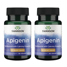 Swanson Apigenin-Bioflavonoid συμπλήρωμα Φυσικό Prostate Υποστήριξη-Μεταβολισμός & Nerve Υγεία Υποστήριξη-Μπορεί να υποστηρίξει τον ύπνο & χαλάρωση 90 Caps, 50mg κάθε 2 πακέτο