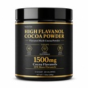 High Flavanol Cocoa Powder, 1200 mg Flavanols & 10X Concentrated Cocoa Extract with 600mg Epicatechin, Supports Heart Health, Nitric Oxide & Energy – Used To Relieve Afternoon Fatigue