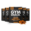 Gym Snack Cheddar Cheeze Protein Crisps (5 Pack, 2 oz Bags) – Plant-Based Crunchy Pea 30g Protein Snack, Low Carb Chips, Gluten Free, Vegan & Keto-Friendly
