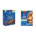 Atkins Chocolate Crème Protein Wafer Crisps 5 Count, Chocolate Chip Protein Cookie 4 Count, Low Carb High Fiber Protein Desserts