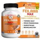 Feilaira Max Extra Strength Joint Support Supplement, Glucosamine Complex for Mobility, 60 Capsules