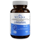L Methylfolate 15mg | 120 Caps | Value Pack | Max Potency | Active Folate | Gluten Free | Methyl Folate 5-MTHF | No Filler