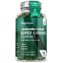WeightWorld Super Greens Gummies - Energy, Immunity, Gut & Digestive Health - 45-Day Supply - Daily Greens Supplements - Moringa, Broccoli, Spinach + Vitamins & Minerals - 90 Vegan Superfood Gummies