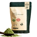 EVARA Moringa Powder Organic (12oz/ 340g) | 100% Pure & Organic Moringa Leaf Powder with Vital Nutrients | For Strong Immunity, Natural Energy & Skin Health | Vegan, Gluten Free | GMP & USDA Certified