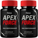 (2 Pack) Apex Force Performance Capsules, ApexForce Supplements Advanced Max Strength Pills Capsulas, Premium Vitamin Support Formula Overall Health Wellness, Improve Energy, Stamina Pastillas (120ct)