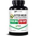 Healthfare Bitter Melon Capsules Extract | 200 Vegan Pills | Standardized Extra Strength Herbal Supplement | Non-GMO, Gluten-Free | Made in USA