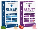 Oral Strips Bundle – Hair Growth, Glowing Skin & Strong Nails + Sleep Strips with 5mg Melatonin – Fast-Acting, Sugar-Free, Vegan, Dissolvable – 60 Total