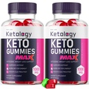 Ketology Keto ACV Gummies - Advanced Apple Cider Vinegar Gummies (120 Gummies) (Pack of 2)