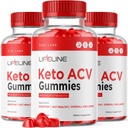 Lifeline Keto + ACV Gummies Apple Cider Vinegar Gummies (180 Gummies) (Pack of 3)
