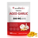 Odorless Aged Garlic Supplement – 500mg per Serving, 300 Softgels – Non-GMO, Vegetarian