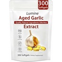 LUMINE Aged Garlic Extract,Primus Aged Garlic,Extract 300 Count 7500mg Odorless Organic Garlic Supplement,Elare Aged Garlic