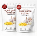 Aged Garlic Extract, 300 Softgels – Odorless Organic Garlic Supplement, 2-Year Matured – Vegetarian, Non-GMO, All-Natural (2PCS)