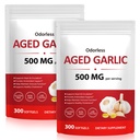 NIFEISHI Aged Garlic Extract – (600 Count) 500mg Odorless, Organic Garlic Softgels for Overall Wellness – Non-GMO Vegetarian Supplement, 2-Year Matured