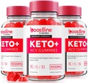 (3 Pack) Boostline Keto ACV Gummies, Boostline Keto Plus ACV Gummies Advanced Formula, Boost line Keto Apple Cider Vinegar 1000MG Gummy, Maximum Strength Gomitas Reviews (180 Gummies)