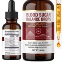 Blood Sugar Complex Supplement - 7-in-1 Formula Liquid Drops with Berberine and Ceylon Cinnamon - Supports Metabolic Health and Natural Energy - 60ml High Potency Herbal Blend - Non-GMO