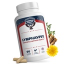 LymphaVive Lymphatic Drainage Supplements for Men & Women - Lymphatic Support with Bromelain, Echinacea, Burdock Root, Dandelion, Rutin, Kelp - 60 Capsules