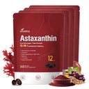 10 in 1 Astaxanthin Supplements 12mg, 16 Month Supply, Astaxantina Antioxidant from Fresh Haematococcus Pluvialis, Contains Lycopene, Grape Seed, Vitamin E, More Supports Eye, Joints, Skin Health 4Bag