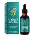 Lymphatic Drainage Drops, Natural Lymph Cleanse & Immune Support Supplement with Echinacea, Dandelion, Elderberry, Cleavers, Astragalus & Burdock, 2 FL OZ (1)