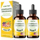 Lymphatic Drainage Drops Pack 2 - Herbal Cleanse Support with Echinacea, Dandelion, Burdock Root - Immunity & Circulation, Sugar Free, Natural Flavor, Non-GMO