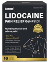 Sumifun 4% Lidocaine Pain Relief Patches - 16 Count Patches for Lower Back, Shoulder, Elbow, Knee, Muscle & Joint - Extra Strength Lidocaine