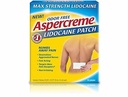 Aspercreme Lidocaine Maximum Strength Patch Odorless, 5 Little Patches (2 Pack)