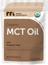 Micro Ingredients Organic MCT Oil Powder with Prebiotic Fiber, 8 oz | C8 MCT Oil for Coffee Creamer | No GMOs, Keto Diet, Vegan