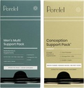 Perelel Conception Support & Men's Multi Support Bundle, Prenatal Multivitamin for Fertility Wellness & Daily Multivitamin for Men's Wellness, 60 Daily Pill Packs
