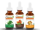 Stevia Drops Natural Liquid, Caramel, & Butter Pecan Stevia Select Keto Coffee Sugar-Free Stevia Flavors Bundle (3) Pack