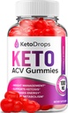 Keto Drops ACV Gummies - Advanced Formula Drops Keto Plus ACV Apple Cider Vinegar, ACV Dietary Supplement Men Women (60 Gummies)
