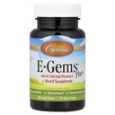 Carlson - E-Gems Plus, 400 IU (268 mg), Natural-Source Vitamin E, Optimal Wellness, 50 Soft Gels