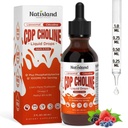 Citicoline 1000mg + Phosphatidylserine 300mg Supplements, CDP Choline for Kids & Adults, Citicoline Liquid Drops for Brain, Memory & Focus Support, Lion's Mane Mushroom, Omega-3, Methylfolate, 2 FL OZ
