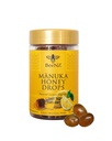 BeeNZ Manuka Honey Drops, UMF 10+, MGO 263+, Natural Lemon Flavor, with Eucalyptus Oil and Menthol, 24 Individually Wrapped Drops