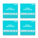 Sticky Ear Cleaning Stick 96 Pack, Adhesive Ear Cleaner with Washable Design, Reusable Soft Sticky Ear Swabs for Gentle Ear Cleaning, Portable Earwax Removal Tools for Adults (L)
