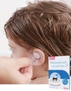 Slizy 60 Pieces of Children's Waterproof Ear Stickers,Disposable Baby Shower Ear Protection,Newborn earplugs,Silicone Gel Ear Muffs,Does not Leave Glue,not Easy to Allergies,for Swimming,Bathing