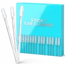 Sticky Ear Cleaning Sticks (24 Pcs) – Adhesive Ear Wax Remover for Adults & Kids, Reusable Self-Adhesive Ear Cleaner Stick Pick with Spiral Tip | Gentle Ear Hygiene Tool for Daily Care