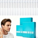 72 Pcs Earwax Swabs Ear Wax Tool, Reusable Adhesive Earwax Swabs, Gentle Ear Cleaning Stick Sticky Ear Cleaning Stick Gentle, Reusable Adhesive Ear Cleaning Sticks