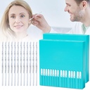 Earwax Removal Adhesive Swabs, Reusable Ear Wax Removal Tools with Dust Cover Packaging, Cotonetes para Limpiar Oidos for Kids and Adults (L, 48 pcs)