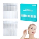 Sticky Ear Cleaning Stick, 2026 New Reusable Sticky Ear Cleaner Picks, Spiral Ear Wax Removal Ear Scoop Remover Tool with Dust Cover (Small, 24pcs)