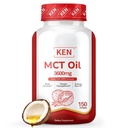 KEN Premium MCT Oil Supplement, 3600 MG Softgel, Keto Supplements for Ketosis from Pure Coconut Oil, Weight Management, Brain Fuel and Metabolic Support, Non-GMO, 150 Softgels