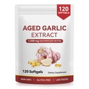 Daiasns Odorless Aged Garlic Extract Softgels, Organic Garlic Supplement Pills for Heart & Immune Support, Non-GMO Gluten Free Antioxidant Garlic Oil, 120 Softgels (2 Month Supply)