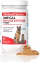 Critical Immune Defense for Dogs & Cats; Υποστηρίζει την κανονική ανάπτυξη κυττάρων - Turkey Tail, Reishi, Shiitake και Maitake Mushroom Formula με πατενταρισμένο λευκό κουρκουμά Root Extract - 30-Day Supply