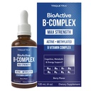 BioActive Vitamin B Complex - Blood Stream Ready, Methylated B Complex - Featuring Methylfolate, 3 BioActive Forms of B12, BenfoPure® B1 & Pantesin® B5 - 12 B Vitamins in Clinical Doses - Liquid 4 oz