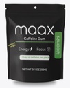 Maax Caffeine Energy Gum | 125mg of caffeine per piece | Spearmint | 40 pieces per bag