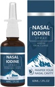 Nutramd Iodine Nasal Spray, Daily Nasal Cleanse & Care Mist with Iodine, Natural Mineral Nasal Cleanser for Dry Air, Travel & Daily Use, 2 fl oz/60ml