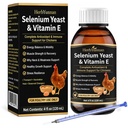 E+S Poultry Vitality Formula, Selenium& Vitamin E for Chickens& All Poultry, Natural Selenium Yeast Liquid for Mobility Support, Nutritional Supplement for Heat Stress Resilience & Muscle Strength