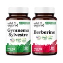 Wild & Organic Gymnema Sylvestre 60 Capsules & Berberine 60 Capsules