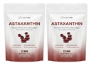 Astaxanthin 12mg Antioxidants Supplement – Natural Microalgae Source – Lipid-Based Softgel for Enhanced Absorption – Cognitive, Vision & Joint Support – 30 Softgels (Pack of 2)
