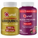 Qunol CoQ10 & Circulation: Ubiquinol CoQ10 200mg, 60 Softgels & Blood Pressure Support, 60 Tablets