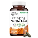 Wild & Organic Stinging Nettle Leaf Capsules 1000 mg - Stinging Nettle Herb for Urinary Support - 120 Urtica Dioica Extract Capsules - 60 Days Supply - Vegan, Gluten-Free, No Fillers